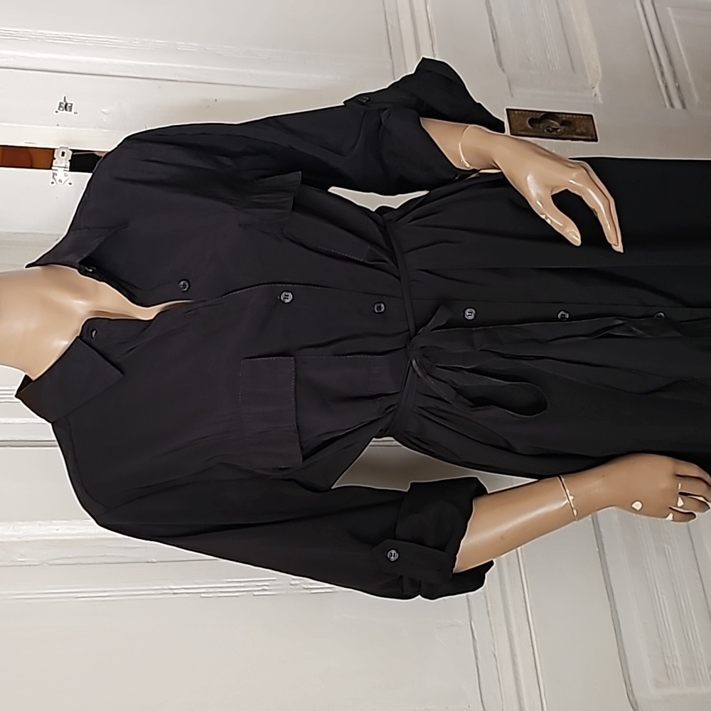 Max Studio Button Doen Dress - Picture 5 of 10